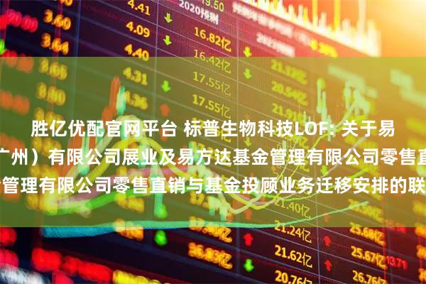 胜亿优配官网平台 标普生物科技LOF: 关于易方达财富管理基金销售（广州）有限公司展业及易方达基金管理有限公司零售直销与基金投顾业务迁移安排的联合公告